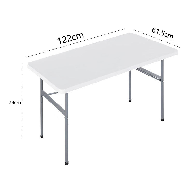 Mesa plegable de HDPE para exteriores – portátil, rectangular, apta para estudio, conferencias y uso al aire libre