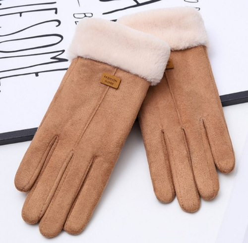 Gloves for women in winter, thickened with velvet, warm for driving, cute for riding, autumn and winter, windproof and cold-proof, touch screen cotton gloves