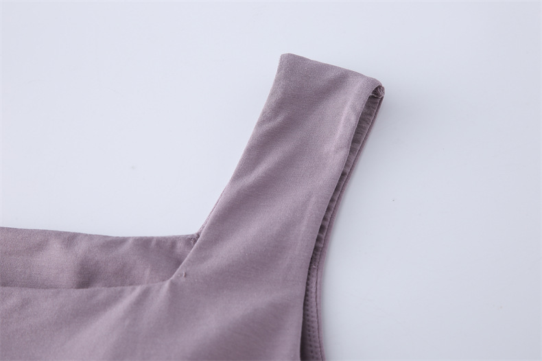 175g Weight Cotton, Spandex, Modal Fabric Type Long Top Length Vest Tops Type Vest Bra Style Holiday, Daily Occasion Square Neck Neckline Slim Fit Type Solid Color Pattern Summer, Spring Season Women's Gender Casual Style Wholesale Women's Casual Solid Color Tank Tops 6