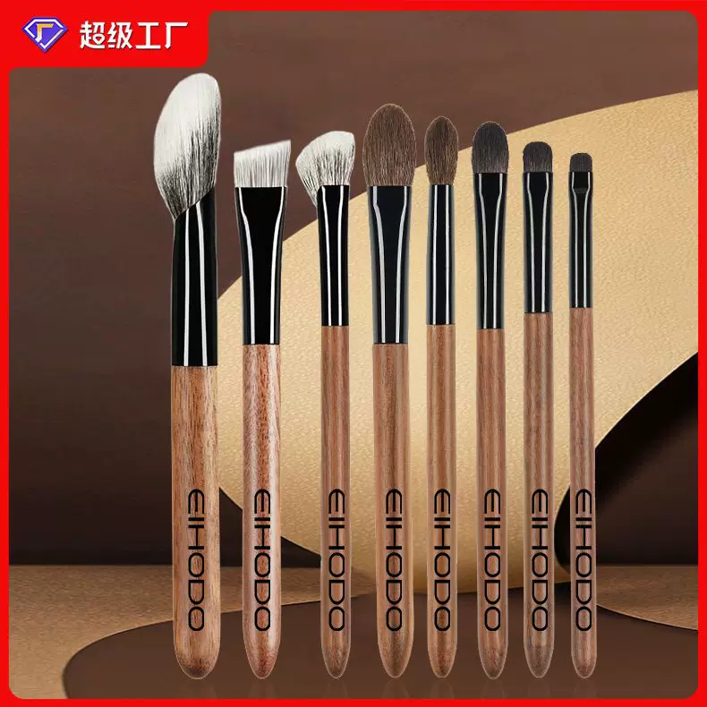 沧州化妆刷套刷腮红刷野生眉刷镰刀鼻影刷火苗晕染刷杏仁眼影刷