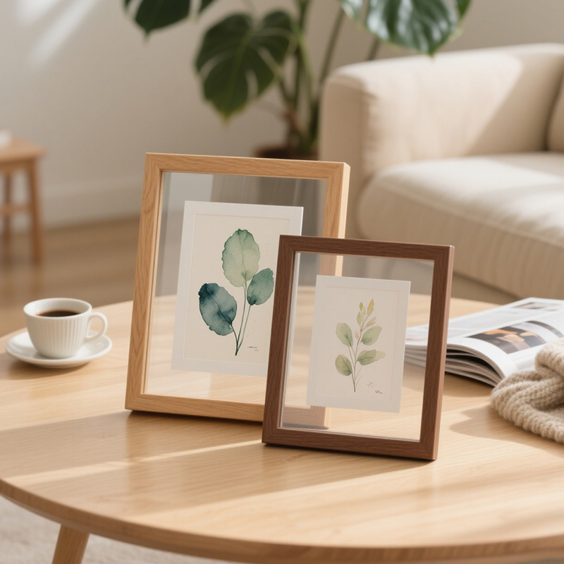 Manufacturer Wholesale Double-Sided Transparent Clip Photo Frame Plant Watercolor Specimen Ins Style Ornaments Wall Decorations Multi-Size