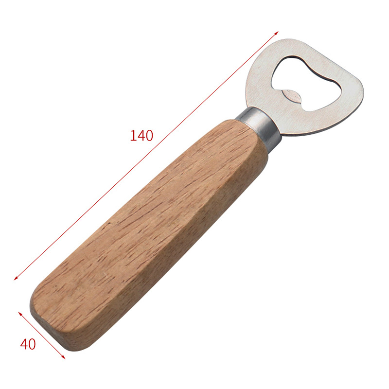 Abridor de botellas de fábrica transfronteriza puede ser DIY madera abertura de botellas de beech práctica multifuncional pequeño regalo abertura de botellas de cerveza