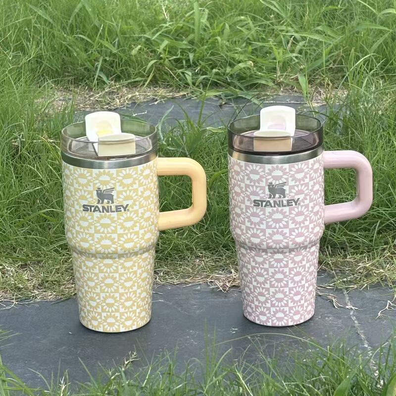 同款STANLEY 20OZ吸管杯保温杯水杯子车载不锈钢大容量小巨无霸杯|undefined