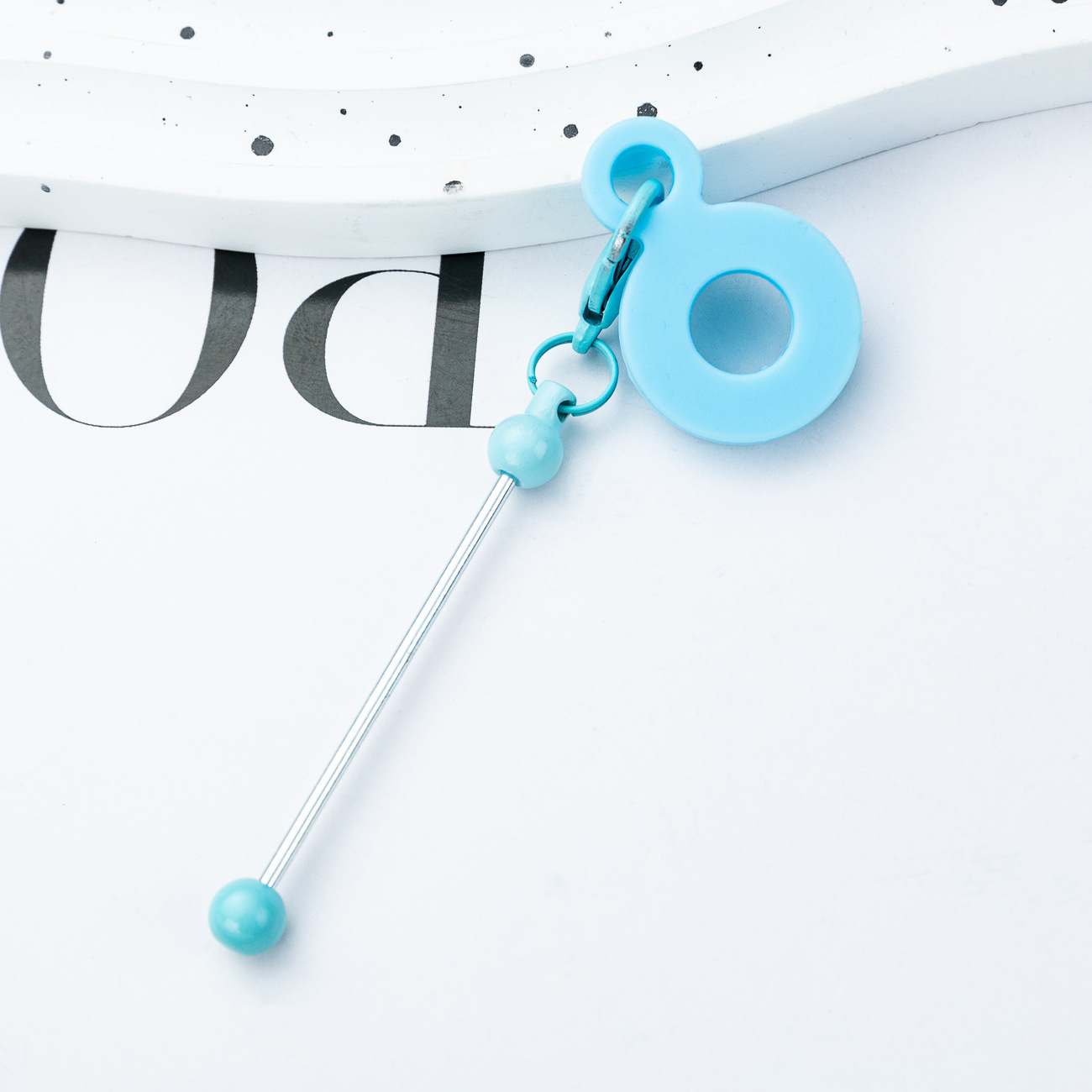 DIY cuentas de paja de silicona colgante para 8mm - 10mm taza de agua paja de silicona decoración fábrica al por mayor