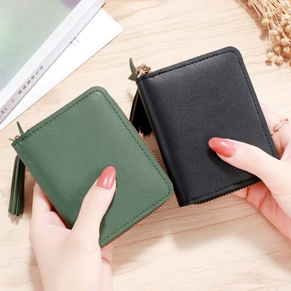 【Cross-Border Hot Item】New Short Wallet for Women, Clutch Bag, Coin Purse, Card Holder, Ten-Yuan Store Supply