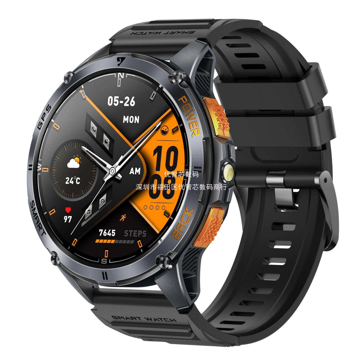 K67A Reloj inteligente Reloj inteligente 1.43AMOLED GPS + 4GB almacenamiento local comercio exterior