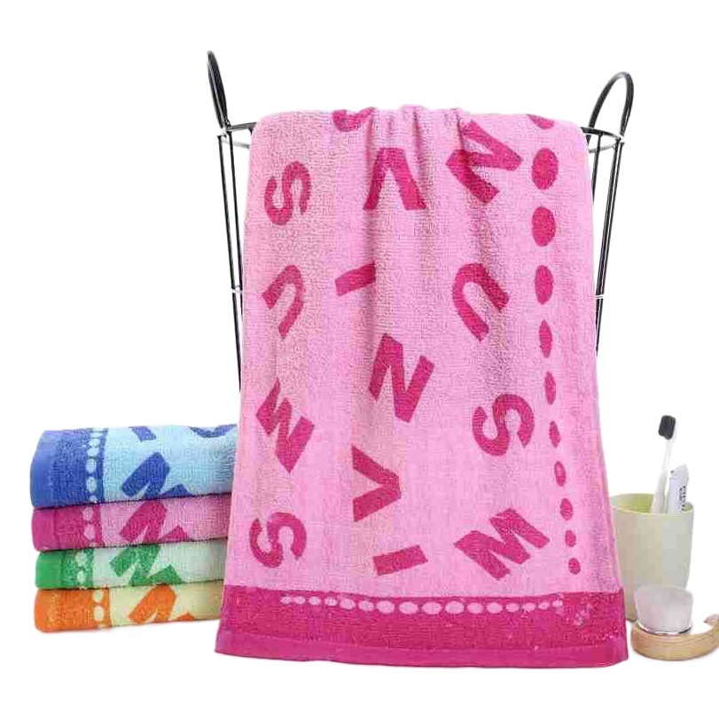 Running rivers and lakes printed cotton towel 30*70 stall towel soft absorbent adult face towel welfare labor protection towel