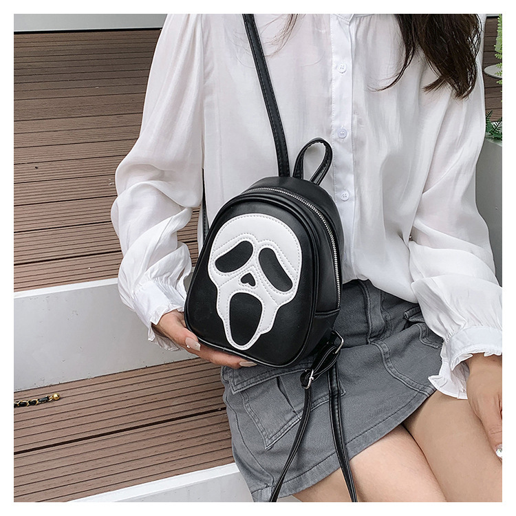 New Unisex Cross-border Foreign Trade Halloween Bag, Quirky And Personalized Ghost Bag, Skeleton Shoulder Bag, Versatile Couple Backpack_voghion.com