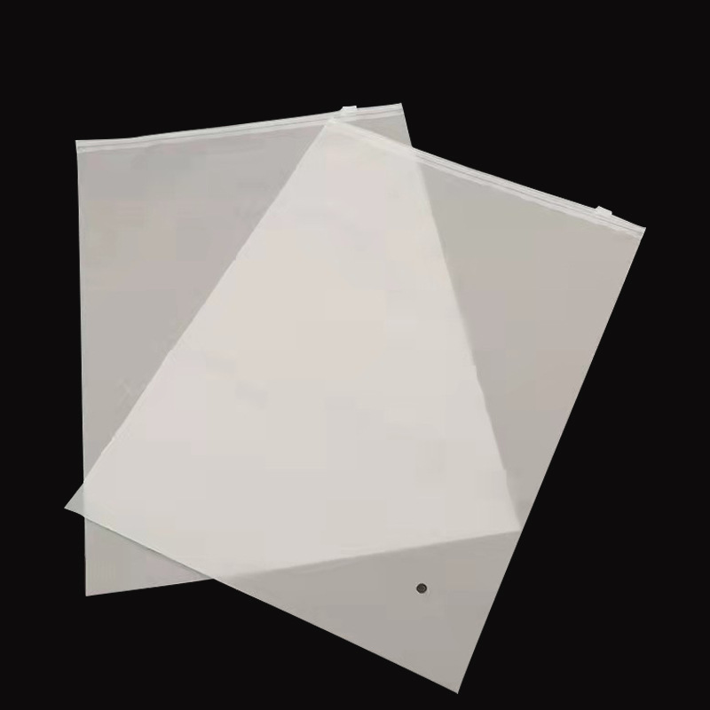 CPE transparente esmerilado bolsa de cremallera ropa interior bolsa de ropa al por mayor pe de plástico Ziplock bolsa calcetines bolsa de ropa interior en stock