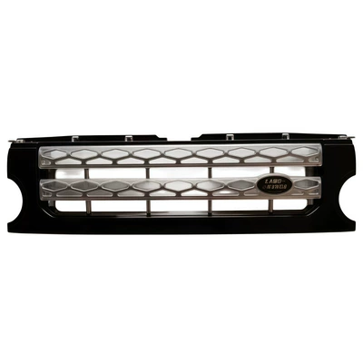 Zhongwang: Grille, Freelander Front Grille, Discovery - new-style-hair-3-black-edge-silver-mesh-middle-mesh