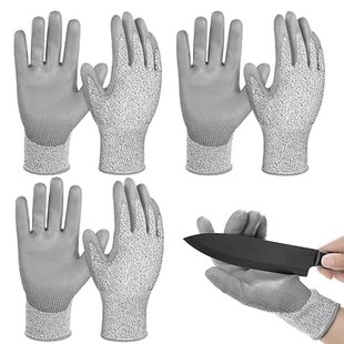 Spot Wholesale Pu Dipped Level 5 Anti-Cut, Wear-Resistant, Non-Slip, Slaughtering Construction Site Glass Handling Protection, Anti-Scratch