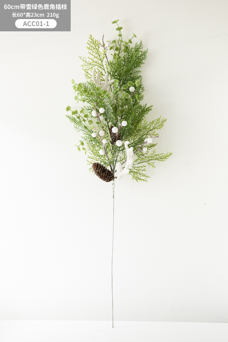 Árbol de Navidad blanco cornisa Garland ratán decoración ins Mori Garland accesorios fotografía planta verde boda ceremonia Decoración