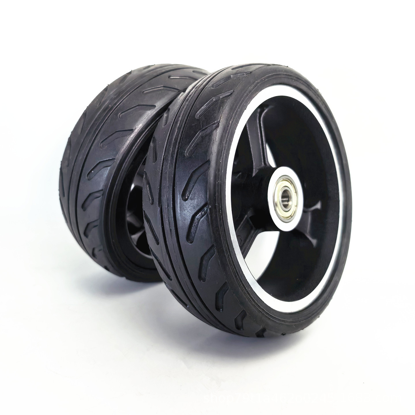 5-inch 5x1.6 electric scooter shopping cart, no inflation required, explosion-proof tire wheel assembly, 5x2 solid tire, complete wheel