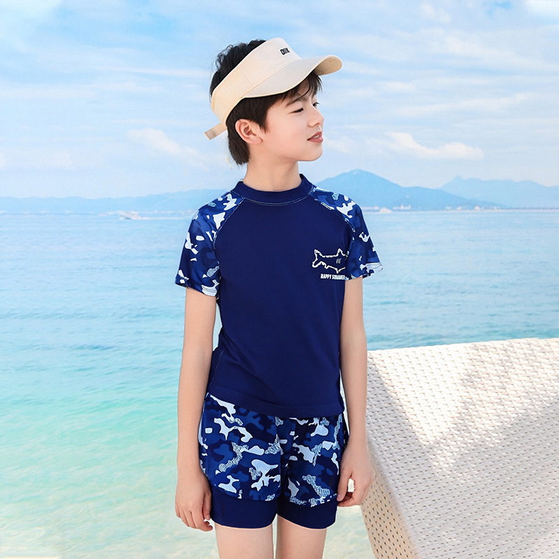 Trajes de baño para niños trajes de baño para niños trajes de baño de secado rápido set de natación para niños pequeños y medianos niños de verano protector solar para niños trajes de baño al por mayor