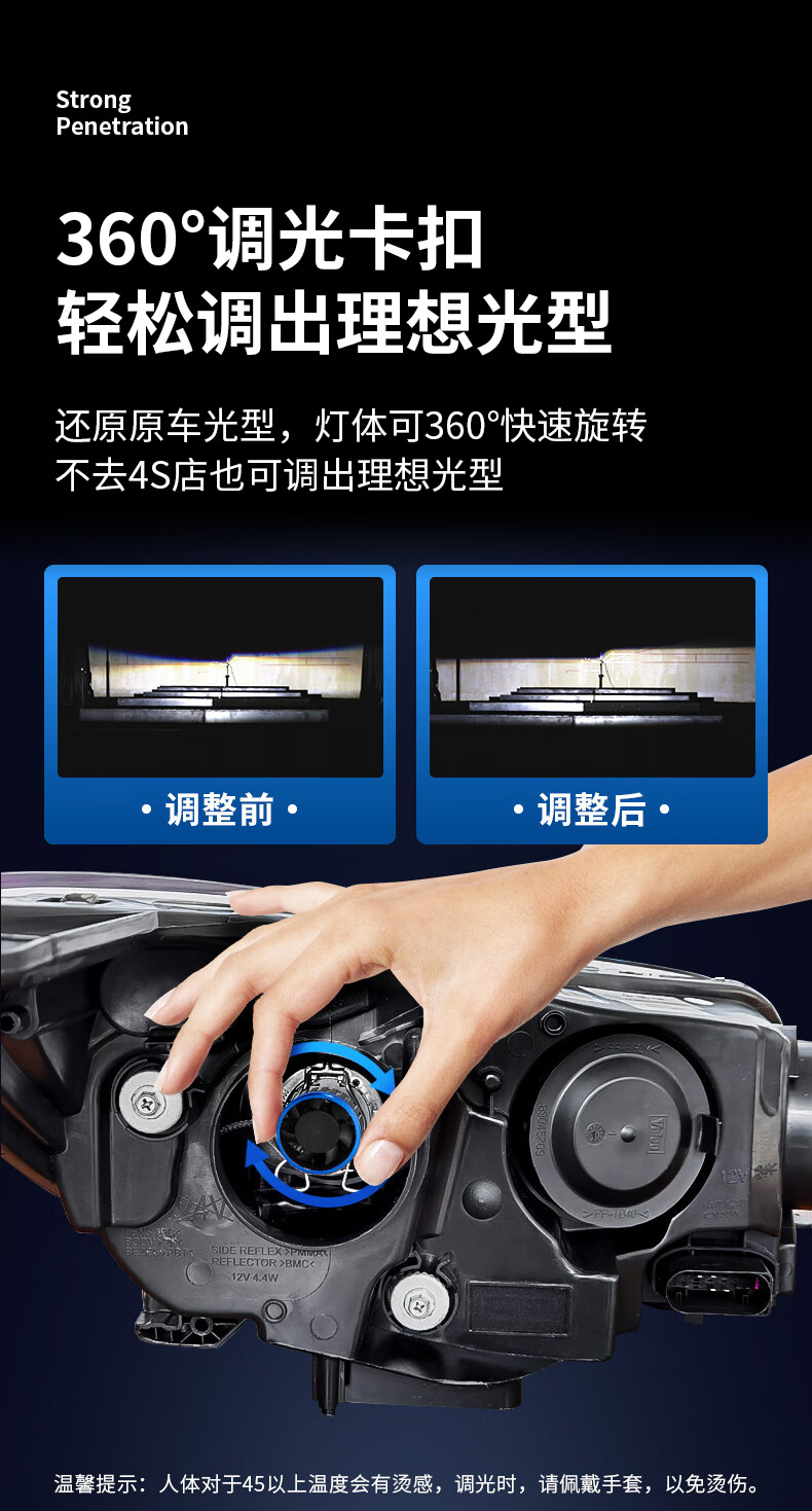 Snowlite Led Headlights H7H4H11 Ultra-Bright Spotlight 90W Strong Light Integrated High and Low Beam Car Light Modification and Upgrade Model