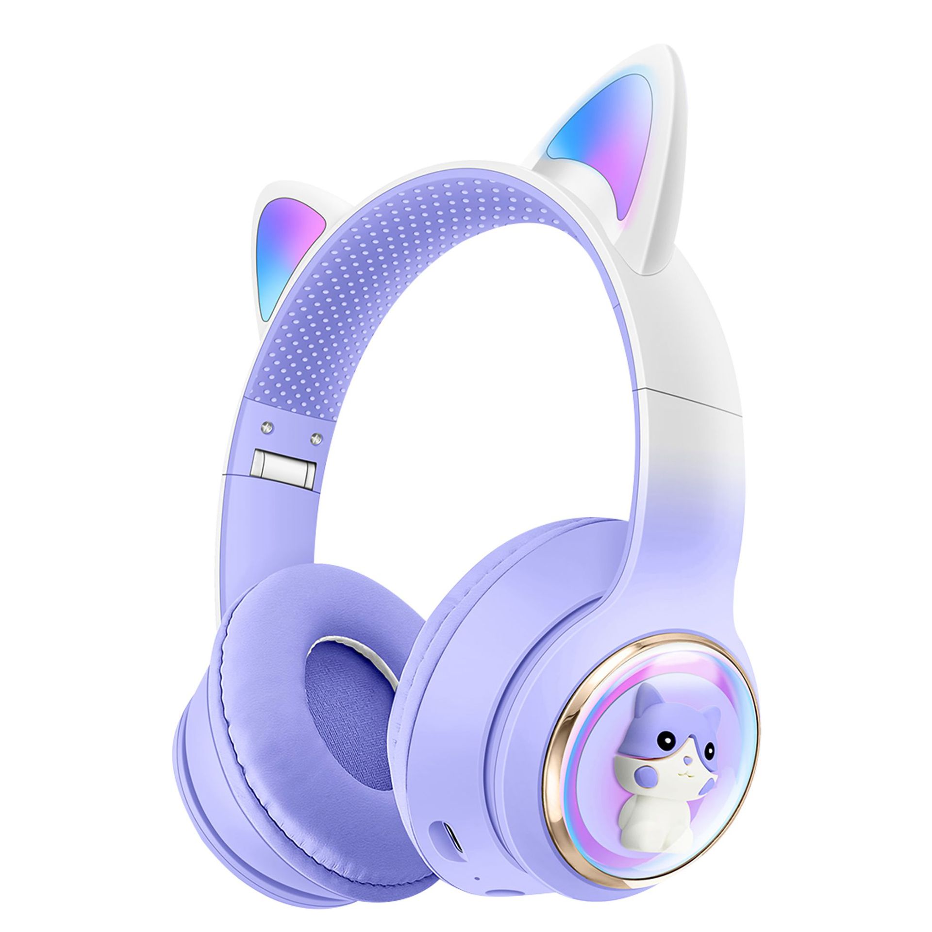 Akz 60 cute pet cat gradient purple