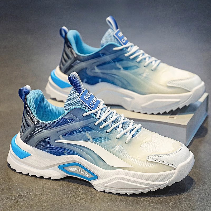 2024 primavera nueva moda casual versátil de suela gruesa zapatillas de deporte estudiante corriendo zapatilla de moda transpirable zapatos de hombre
