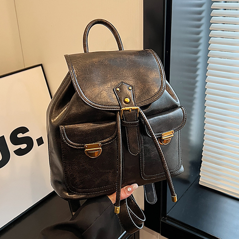 Stylish Women's Denim Backpack High Capacity Versatile Daypack_voghion.com
