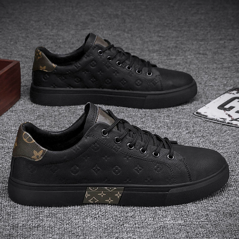 Мужские кроссовки и кеды из кожи, осенняя коллекция 2025, белые, повседневные, оптом, для вождения, модные