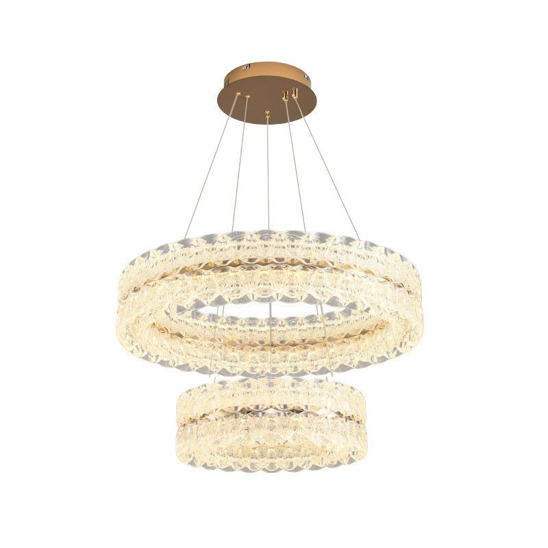Luz italiana de lujo de alta gama lámpara de la sala de estar moderna minimalista creativa personalidad protección ocular nueva lámpara principal de cables de vestíbulo L357