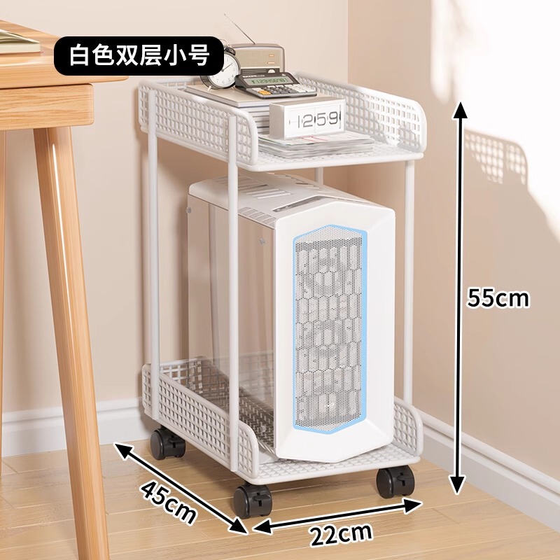 コンピュータホストモバイルキャリッジシャーシ配置ラックデスクトップ小型ベースホイール付きコンピュータストレージストレージ卸売|undefined