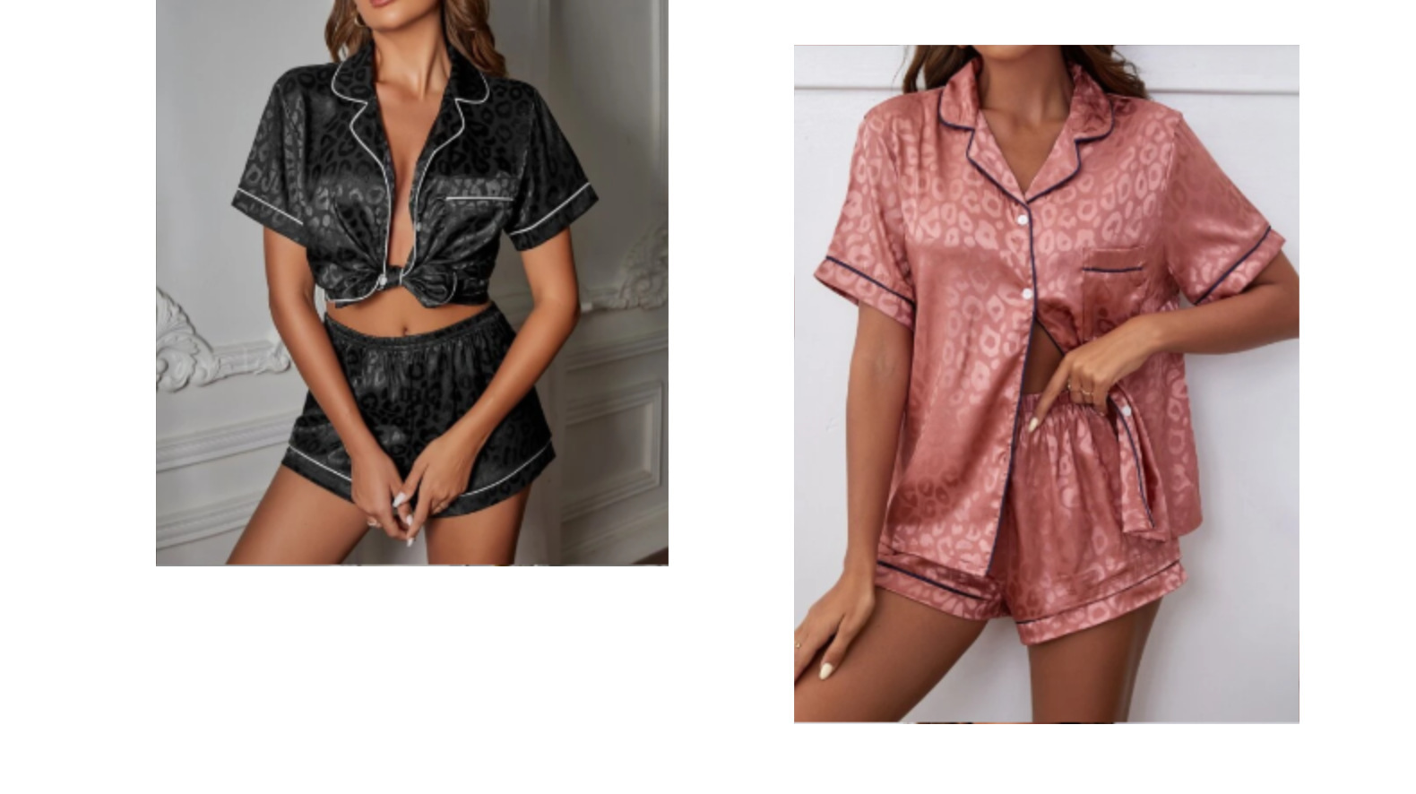Women'S Gender Fashion Style Women's Fashion Stripe Heart Shape Polyester Satin Shorts Sets