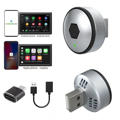 Cross-border one-click switching new Simsiz CarPlay və Android Auto - k13d-silver-adapter-extension-cable