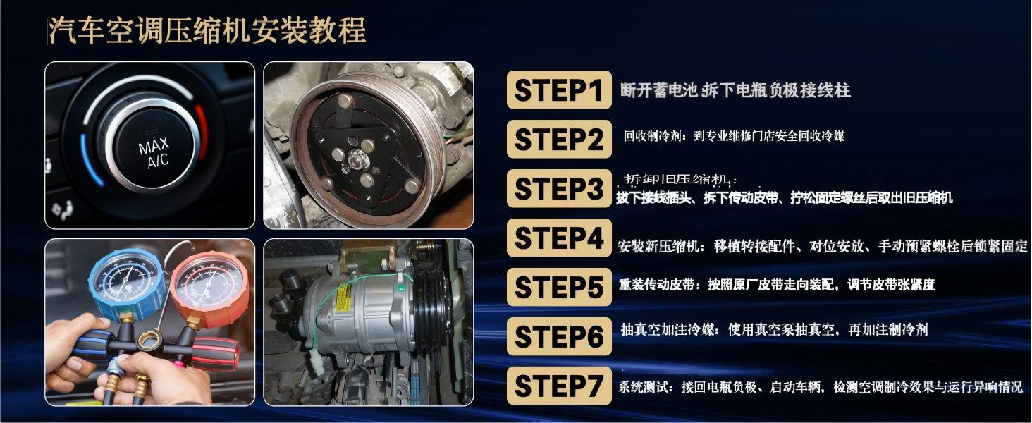 Car Air Conditioning Compressor Suitable for Jeep Compass 2009-2017 6Seu16C