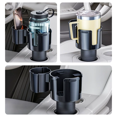 Large Slot Cup Holder, Storage – Car cup holder/beverage holder