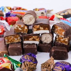 Russian imported chocolate sandwich candy mixed set wedding candy gift loose bulk New Year snacks candy
