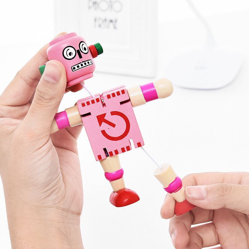 Madera creativa variedad robot Niños y Niñas lindo deformación bloques de construcción madera montado juguetes regalo cumpleaños del estudiante