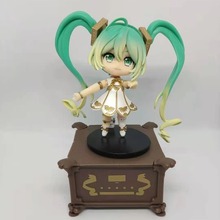初音 5周年 交响乐 八音盒 站姿 Q版 粘土人 摆件 盒装手办
