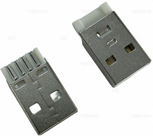 USB公头2.0A公焊线短体焊线式2.0插头接线式4PIN充电数据线连