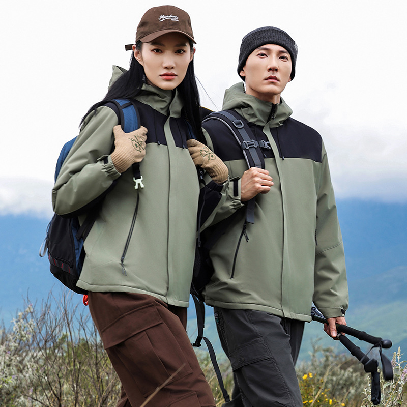 Outdoor assault clothing overalls group clothing thickened men's and women's graphene windproof waterproof mountaineering jacket winter