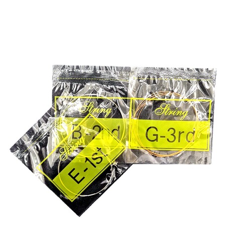 Guitar strings 1 string 2 strings 3 strings wooden guitar loose strings stainless steel wire sealed bag musical instrument guitar accessories