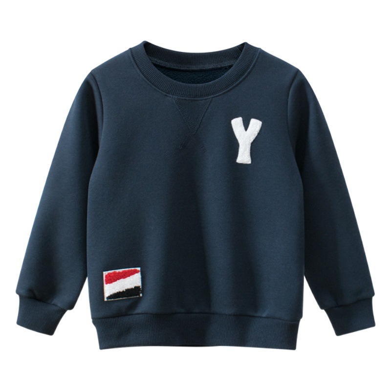 27 niños marca ropa para niños Otoño e Invierno estilo coreano suéter para niños forrado de lana Primavera al por mayor ropa para niños un envío