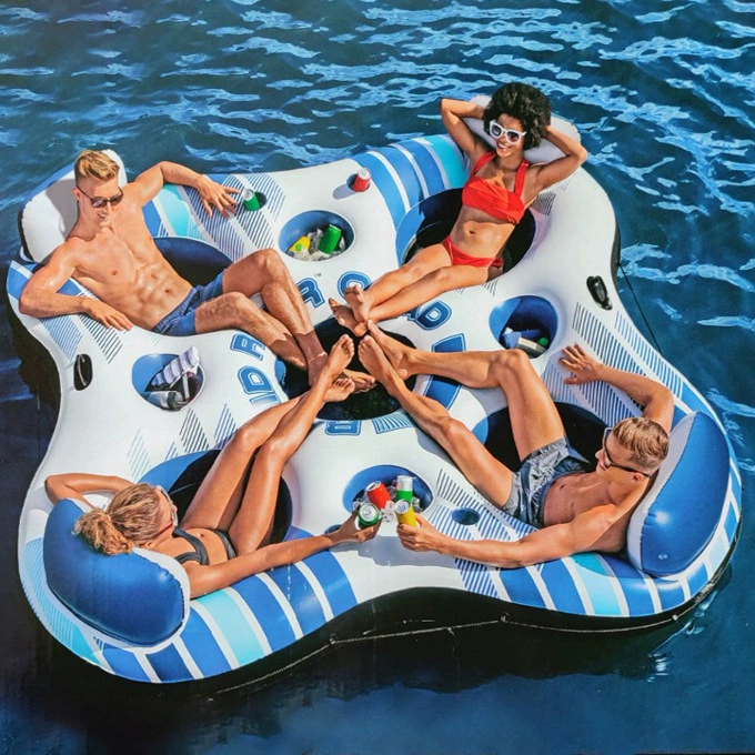 Оригинальные оригинальные товары Bestway Ocean Park Recliner Водный плавающий ряд Плавающая кровать Плавающий отдых Водный ряд Плавание 43115