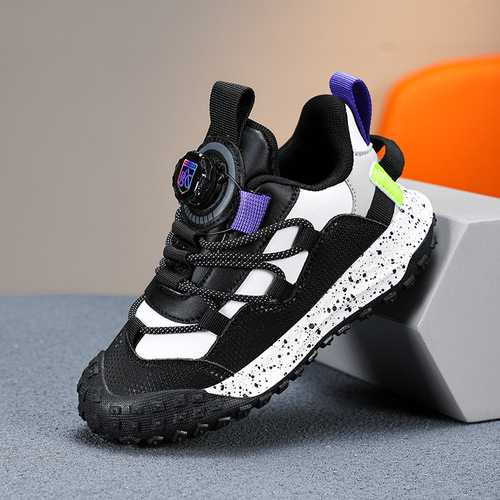 Men's Kids Winter Thicker Lined Zipper Waterproof Non-slip New Spring and Autumn Season Sports Shoes