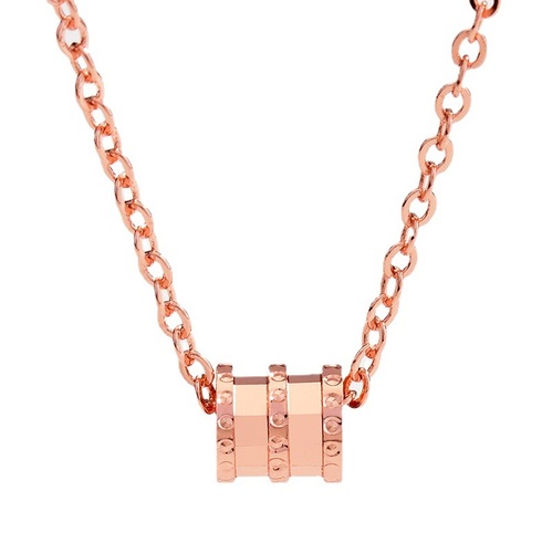 Xiaohongshu's same style 925 silver small waist necklace 18K rose gold Internet celebrity light luxury CNC faceted clavicle chain