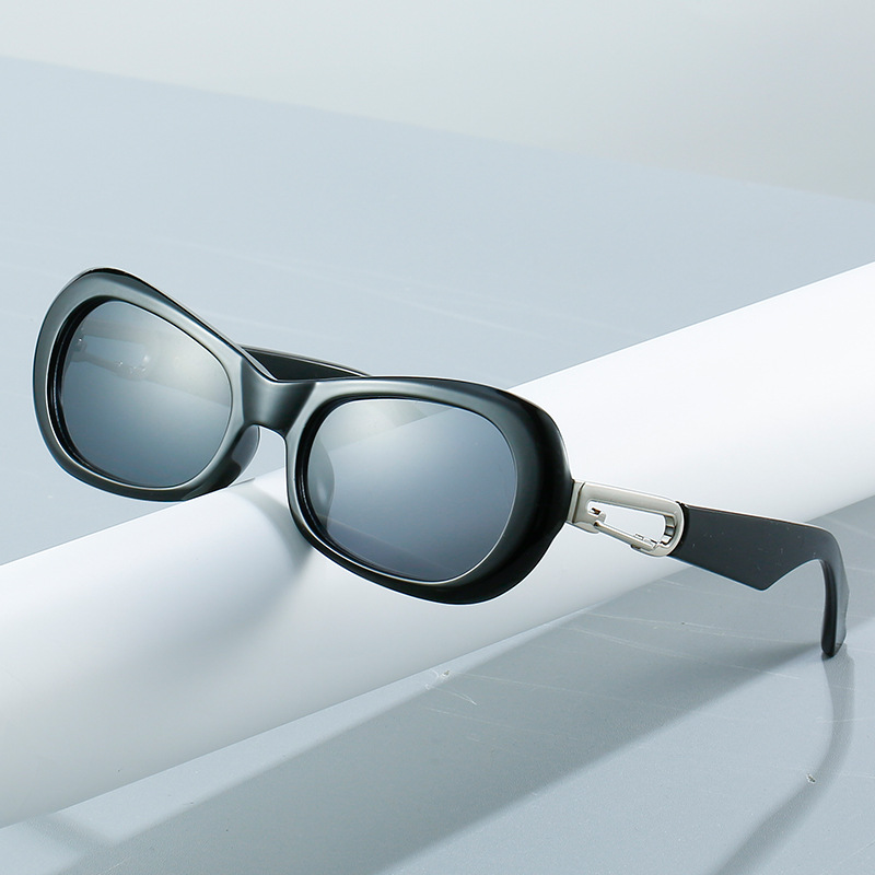 Nuevo té negro UV400 gafas de sol hebilla comercio exterior transfronterizo coreano gafas de sol suministro directo de fábrica