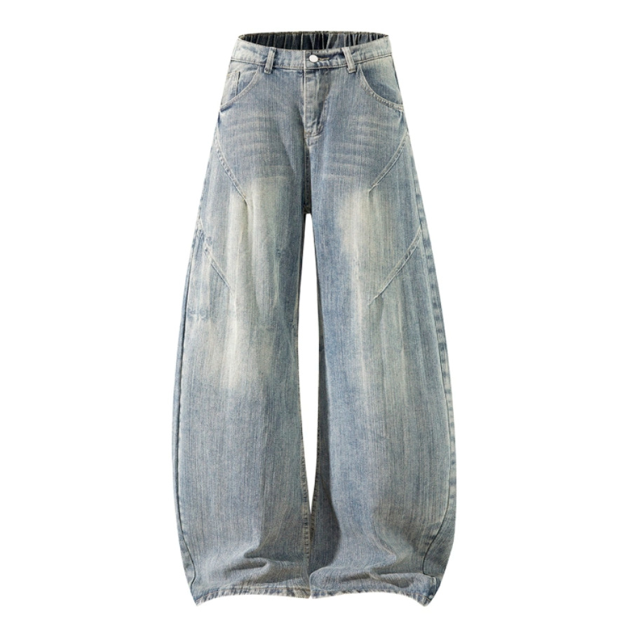 Vintage American Machete Jeans para hombres de verano delgado pantalones de lavado pesado marca de moda de calles fritas pantalones largos de piernas largas image 9