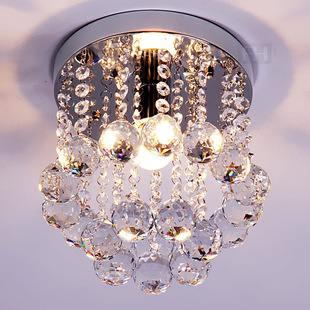 LED crystal ceiling light simple European-style light luxury hallway aisle corridor hallway balcony living room staircase lighting