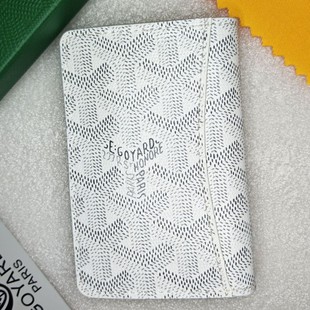 Goya goyard dog tooth bag new folding card holder card holder cross-border multi-card ultra-thin document card holder fashion