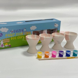 Halloween series egg tray 3D three-dimensional white embryo plaster handmade DIY graffiti painted plaster suit
