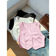 U 40686 Y2K Sleeves Vest Top �������䱳�� ŷ������羳