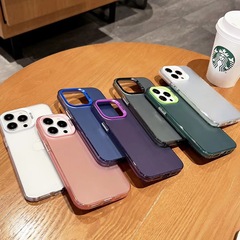 適用iphone15彩銀imd手機殼蘋果14promax防摔13磨砂12代發11大孔