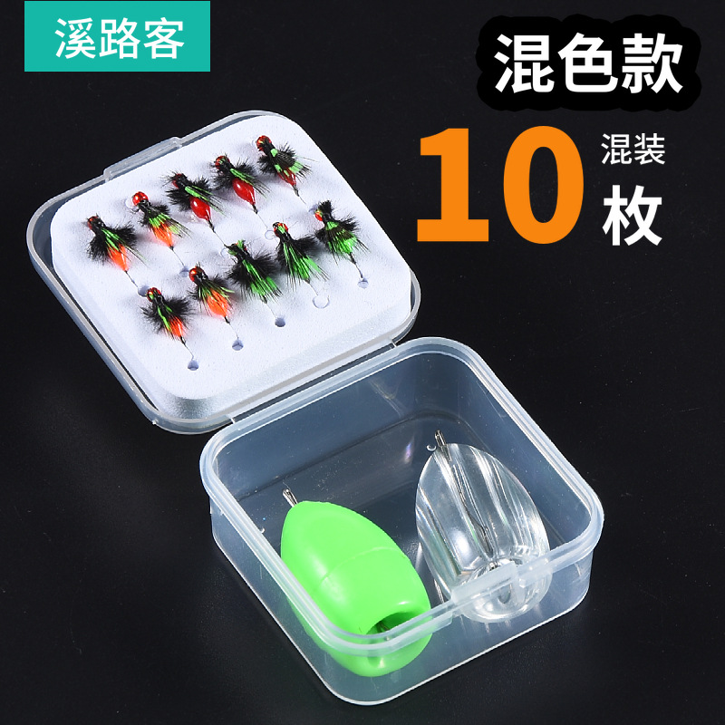 Luke Griffith Mosca Gancho Pesca Con Mosca Micropez Bimons' Bimonious Bobie Insecto Blanco A Rayas Caballo Boca