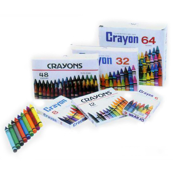 Children's crayons painting