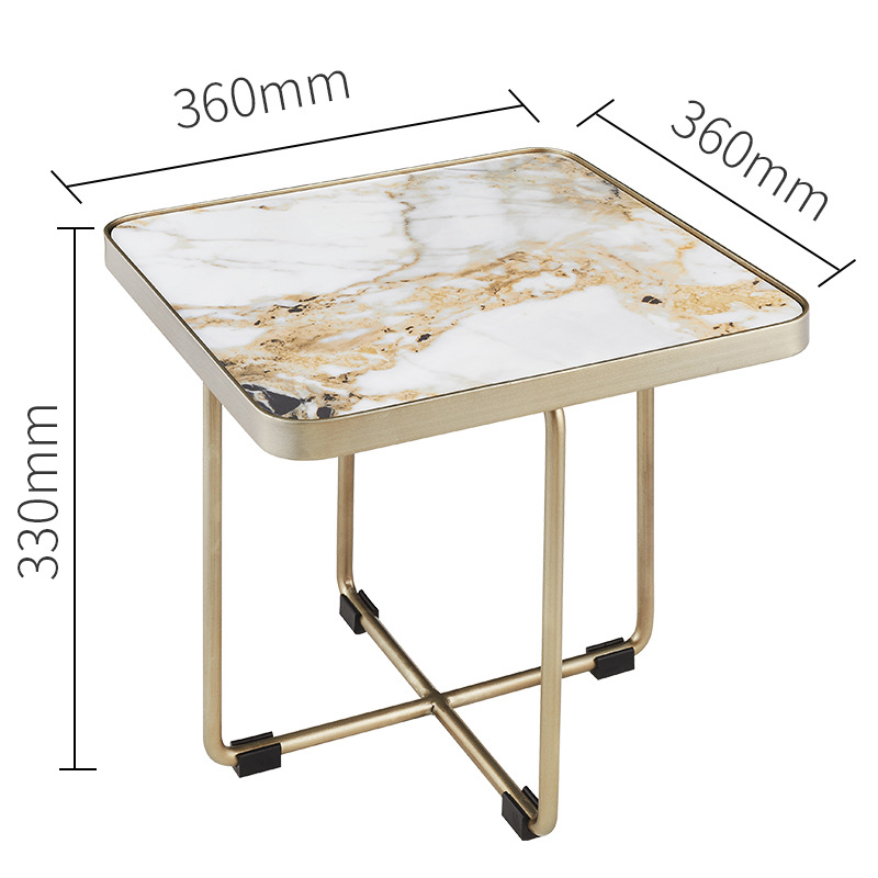 쇼트사이드테이블/백옥/길이 36*가로 36*높이 33cm