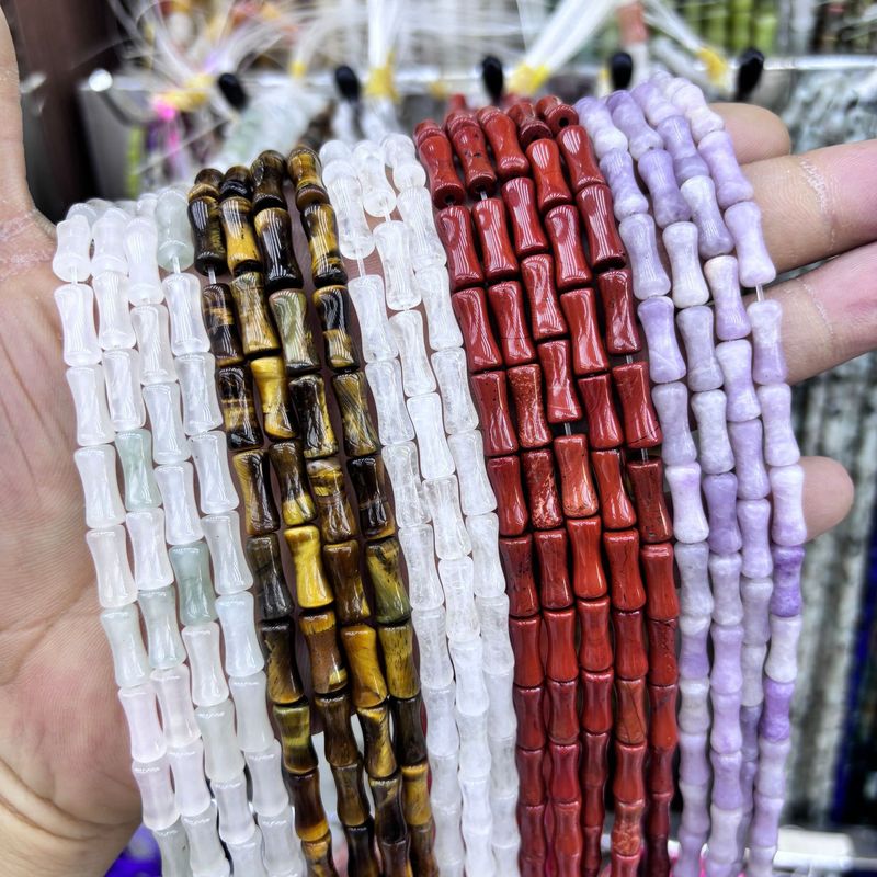5 × 12 ミリメートル天然石竹ビーズルースビーズシリーズ DIY ブレスレットネックレスジュエリーアクセサリー半完成ビーズ卸売|undefined